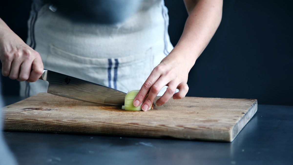 Vibrant vegetable prep with colorful produce